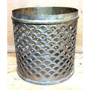 Vintage Hand Crafted Brass Canister